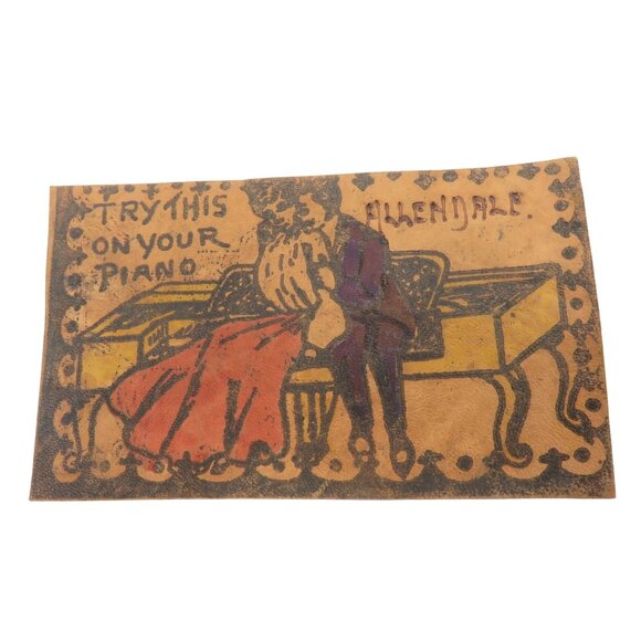 Vintage Leather Postcards With Humorous Illustrations and Quotes - Picture 4 of 10